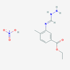 Ethyl 3-(hydrazinomethyleneamino)-4-methyl-benzoate; nitric acid