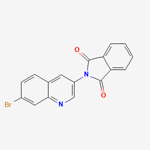 molecular formula C17H9BrN2O2 B8710840 2-(7-Bromoquinolin-3-yl)isoindoline-1,3-dione 