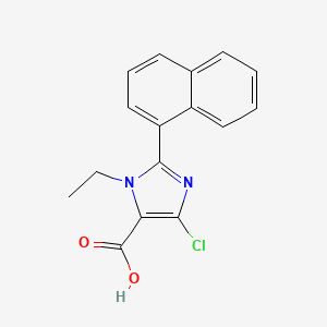 4-Chloro-1-ethyl-2-(naphthalen-1-yl)-1H-imidazole-5-carboxylic acid