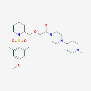 2-[1-(4-Methoxy-2,6-dimethyl-phenylsulfonyl)-piperidin-2-ylmethoxy]-1-[4-(1-methyl-piperidin-4-yl)-piperazin-1-yl]-ethanone