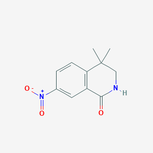 4,4-Dimethyl-7-nitro-3,4-dihydroisoquinolin-1(2H)-one