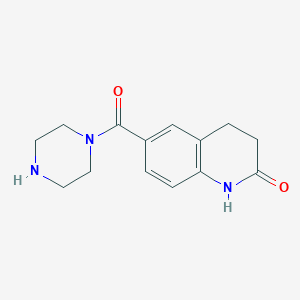 6-(Piperazine-1-carbonyl)-3,4-dihydroquinolin-2(1H)-one