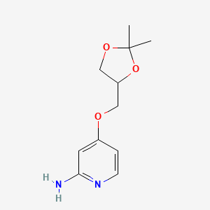 4-((2,2-Dimethyl-1,3-dioxolan-4-yl)methoxy)pyridin-2-amine