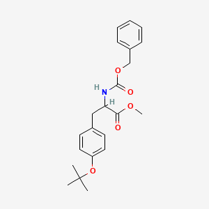 molecular formula C22H27NO5 B8710944 2-Benzyloxycarbonylamino-3-(4-tert-butoxy-phenyl)-propionic acid methyl ester 