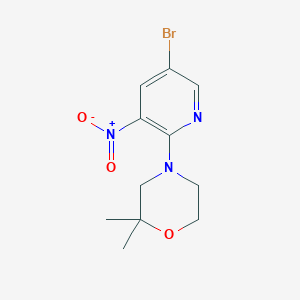 4-(5-Bromo-3-nitropyridin-2-yl)-2,2-dimethylmorpholine