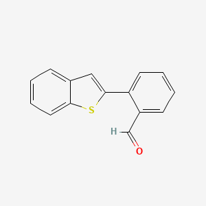 molecular formula C15H10OS B8710959 Benzo[b]thiophen-2-yl-benzaldehyde CAS No. 223576-02-1
