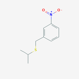 1-Nitro-3-[(propan-2-ylsulfanyl)methyl]benzene