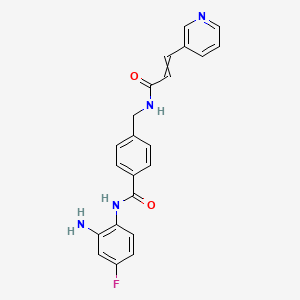 N-(2-amino-4-fluorophenyl)-4-[N-(Pyridin-3-ylacryloyl)aminomethyl]benzamide