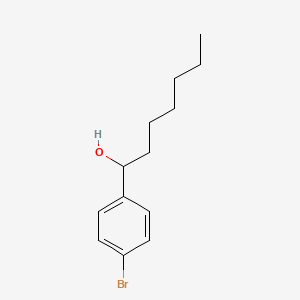 molecular formula C13H19BrO B8711086 1-(4-Bromophenyl)heptan-1-ol 