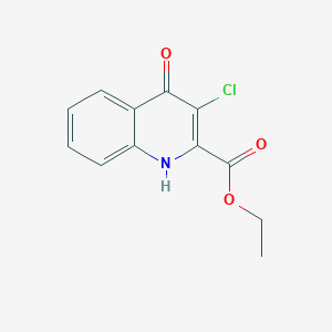 molecular formula C12H10ClNO3 B8711113 Ethyl 3-chloro-4-oxo-1,4-dihydroquinoline-2-carboxylate 