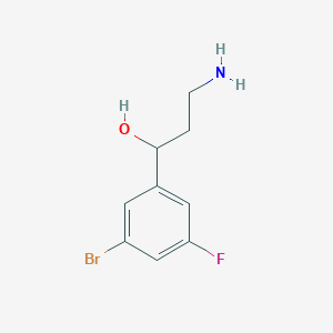3-Amino-1-(3-bromo-5-fluorophenyl)propan-1-ol