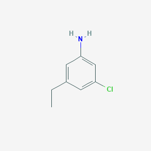 molecular formula C8H10ClN B8711142 3-Chloro-5-ethylaniline 