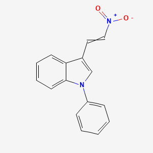 molecular formula C16H12N2O2 B8711149 3-(2-Nitroethenyl)-1-phenylindole CAS No. 63050-02-2