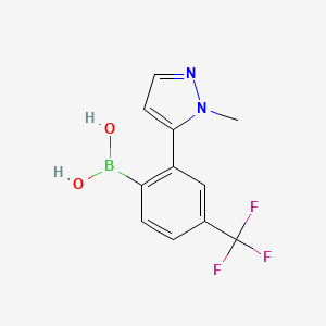 (2-(1-methyl-1H-pyrazol-5-yl)-4-(trifluoromethyl)phenyl)boronic acid