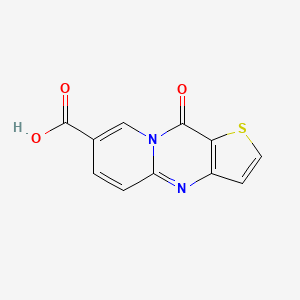 molecular formula C11H6N2O3S B8711200 10-oxo-10H-pyrido[1,2-a]thieno[3,2-d]pyrimidine-7-carboxylic acid 