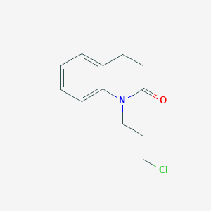molecular formula C12H14ClNO B8711207 1-(3-Chloropropyl)-3,4-dihydroquinolin-2(1H)-one 