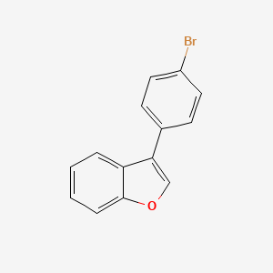 molecular formula C14H9BrO B8711214 3-(4'-Bromophenyl) benzofuran 