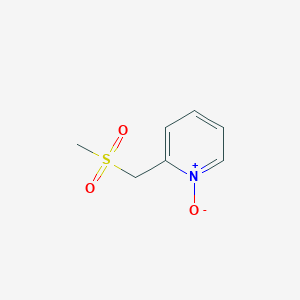 Pyridine, 2-[(methylsulfonyl)methyl]-, 1-oxide