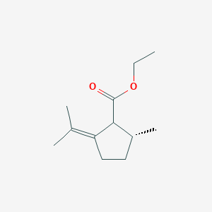(2R)-Ethyl 2-methyl-5-(propan-2-ylidene)cyclopentanecarboxylate
