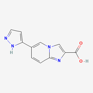 6-(1H-pyrazol-3-yl)imidazo[1,2-a]pyridine-2-carboxylic acid