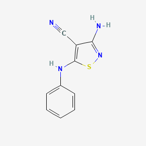 3-Amino-5-phenylamino-isothiazole-4-carbonitrile