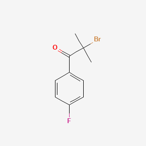 molecular formula C10H10BrFO B8711266 2-Bromo-1-(4-fluorophenyl)-2-methylpropan-1-one CAS No. 58472-44-9