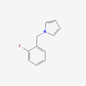 molecular formula C11H10FN B8711284 1H-Pyrrole, 1-[(2-fluorophenyl)methyl]- CAS No. 63880-21-7