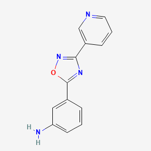 3-(3-(Pyridin-3-yl)-1,2,4-oxadiazol-5-yl)aniline