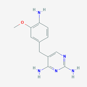 5-[(4-Amino-3-methoxyphenyl)methyl]pyrimidine-2,4-diamine
