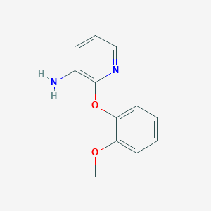molecular formula C12H12N2O2 B8711350 2-(2-Methoxyphenoxy)-3-aminopyridine 