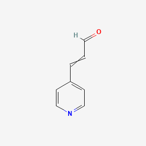 molecular formula C8H7NO B8711356 3-(pyridin-4-yl)prop-2-enal 