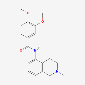 Benzamide, 3,4-dimethoxy-N-(1,2,3,4-tetrahydro-2-methylisoquinolin-5-yl)-