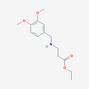ethyl N-(3,4-dimethoxybenzyl)-beta-alaninate