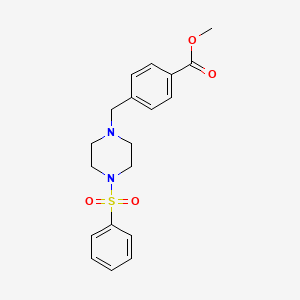 Methyl 4-{[4-(benzenesulfonyl)piperazin-1-yl]methyl}benzoate