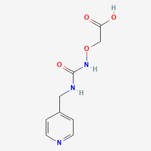 2-((3-(Pyridin-4-ylmethyl)ureido)oxy)acetic acid