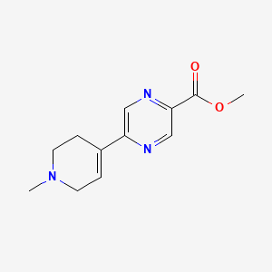 methyl 5-(1-methyl-3,6-dihydro-2H-pyridin-4-yl)pyrazine-2-carboxylate