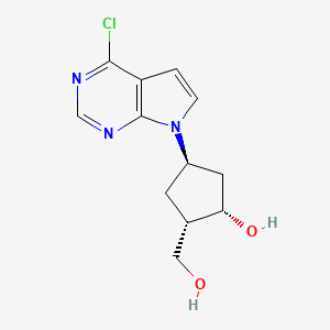 (1S,2S,4R)-4-(4-Chloro-7H-pyrrolo[2,3-d]pyrimidin-7-yl)-2-(hydroxymethyl)cyclopentan-1-ol