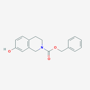 molecular formula C17H17NO3 B8711551 Benzyl 7-hydroxy-3,4-dihydroisoquinoline-2(1H)-carboxylate 