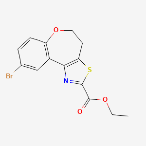 Ethyl 9-bromo-4,5-dihydrobenzo[2,3]oxepino[4,5-D]thiazole-2-carboxylate