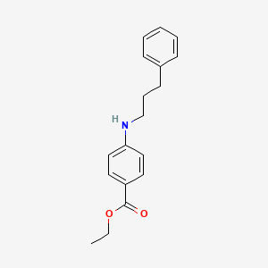 molecular formula C18H21NO2 B8711572 Ethyl 4-[(3-phenylpropyl)amino]benzoate CAS No. 61439-69-8