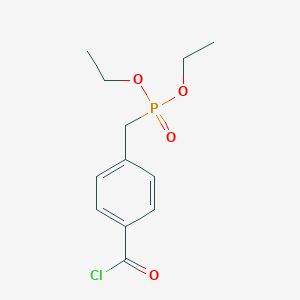 molecular formula C12H16ClO4P B8711688 4-[(Diethoxyphosphoryl)-methyl]benzoyl chloride CAS No. 118578-91-9
