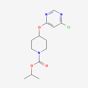 4-(6-Chloro-pyrimidin-4-yloxy)-piperidine-1-carboxylic acid isopropyl ester