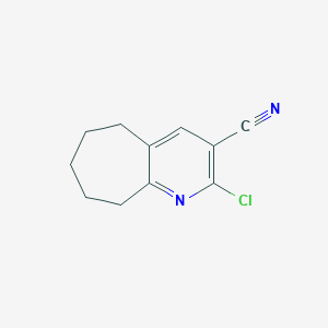 2-chloro-6,7,8,9-tetrahydro-5H-cyclohepta[b]pyridine-3-carbonitrile