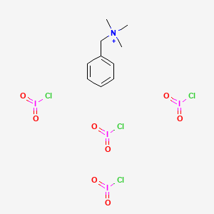 molecular formula C10H16Cl4I4NO8+ B8711773 Benyltrimethylammonium tetrachloroiodate 