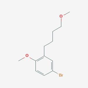 4-Bromo-1-methoxy-2-(4-methoxybutyl)benzene