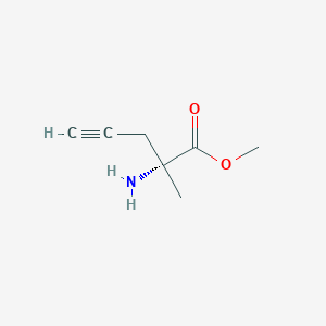 methyl (2R)-2-amino-2-methylpent-4-ynoate