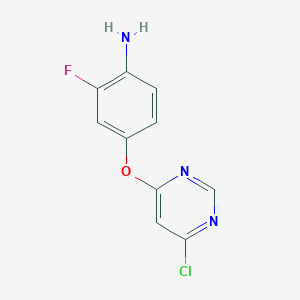 4-((6-Chloropyrimidin-4-yl)oxy)-2-fluoroaniline