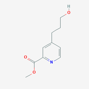 molecular formula C10H13NO3 B8711832 Methyl 4-(3-hydroxypropyl)pyridine-2-carboxylate CAS No. 129920-09-8