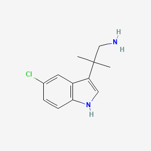 Indole, 5-chloro-3-(2-amino-1,1-dimethylethyl)-