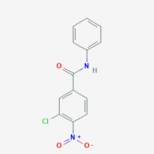 molecular formula C13H9ClN2O3 B8711859 3-chloro-4-nitro-N-phenyl-benzamide 